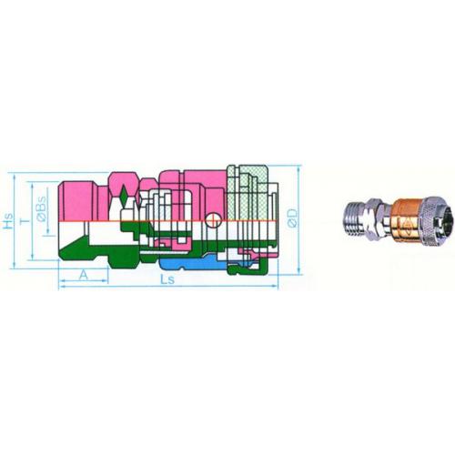ZA式氧气乙炔快速接头---切断