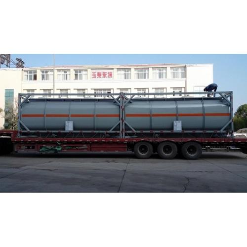 20英尺钢衬塑化工罐箱